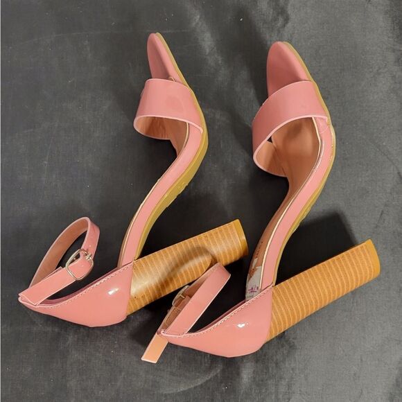 BRAND NEW FOREVER BLOCK ADJUSTABLE BUCKLE ANKLE STRAP OPEN TOE WOMEN"S SANDAL - Picture 10 of 14